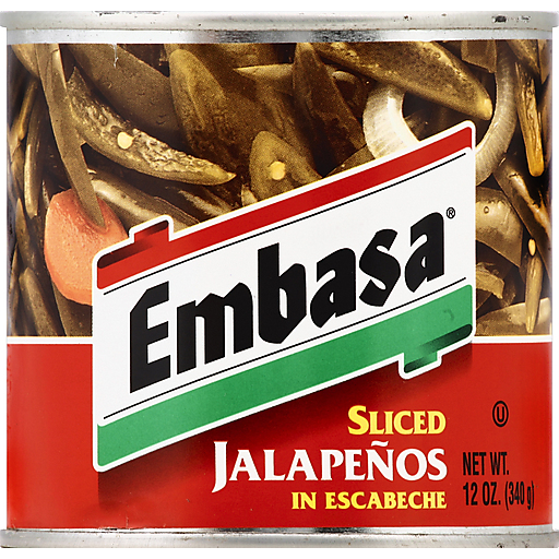 Embasa Sliced Jalapenos In Escabeche 12 Oz. Can