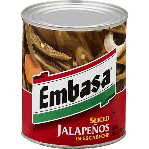 Embasa Sliced Jalapenos In Escabeche 26 Oz. Can