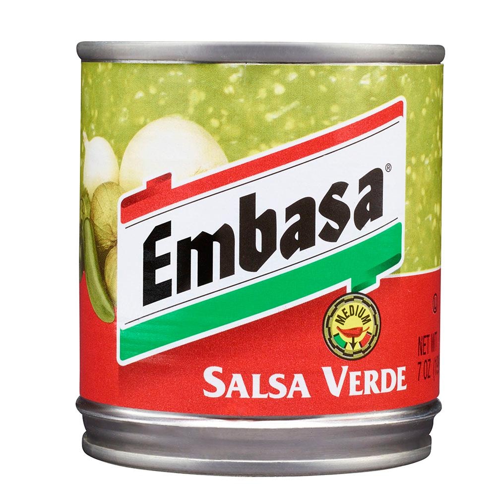 Embasa Salsa Verde Green Medium, 7 Oz