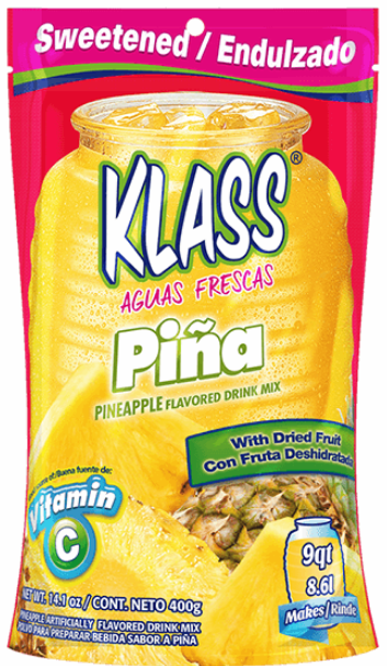 Klass Drink Mix, Sweetened, Pineapple Flavored