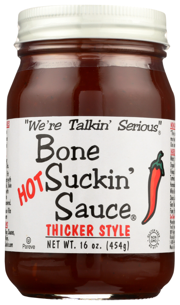 Bone Suckin' Barbecue Sauce, Thicker Style, Hot