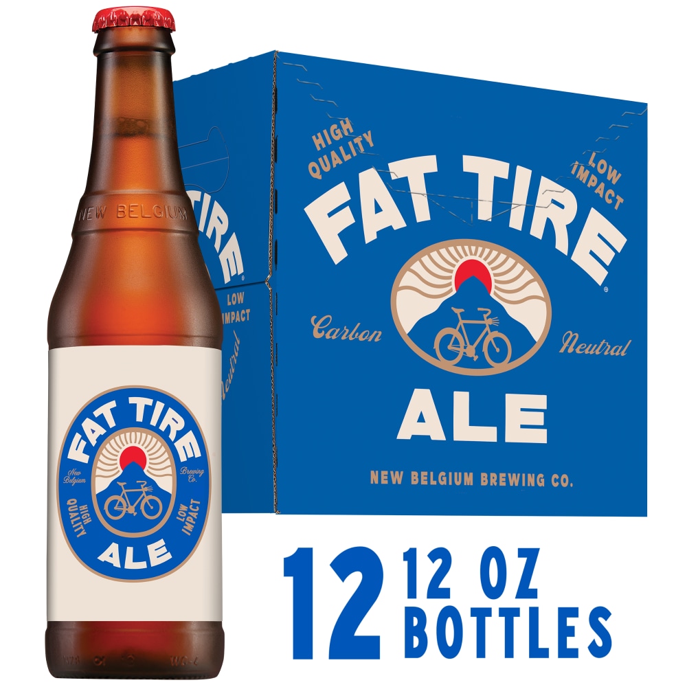New Belgium Fat Tire Amber Ale Beer - 12pk/12 Fl Oz Bottles
