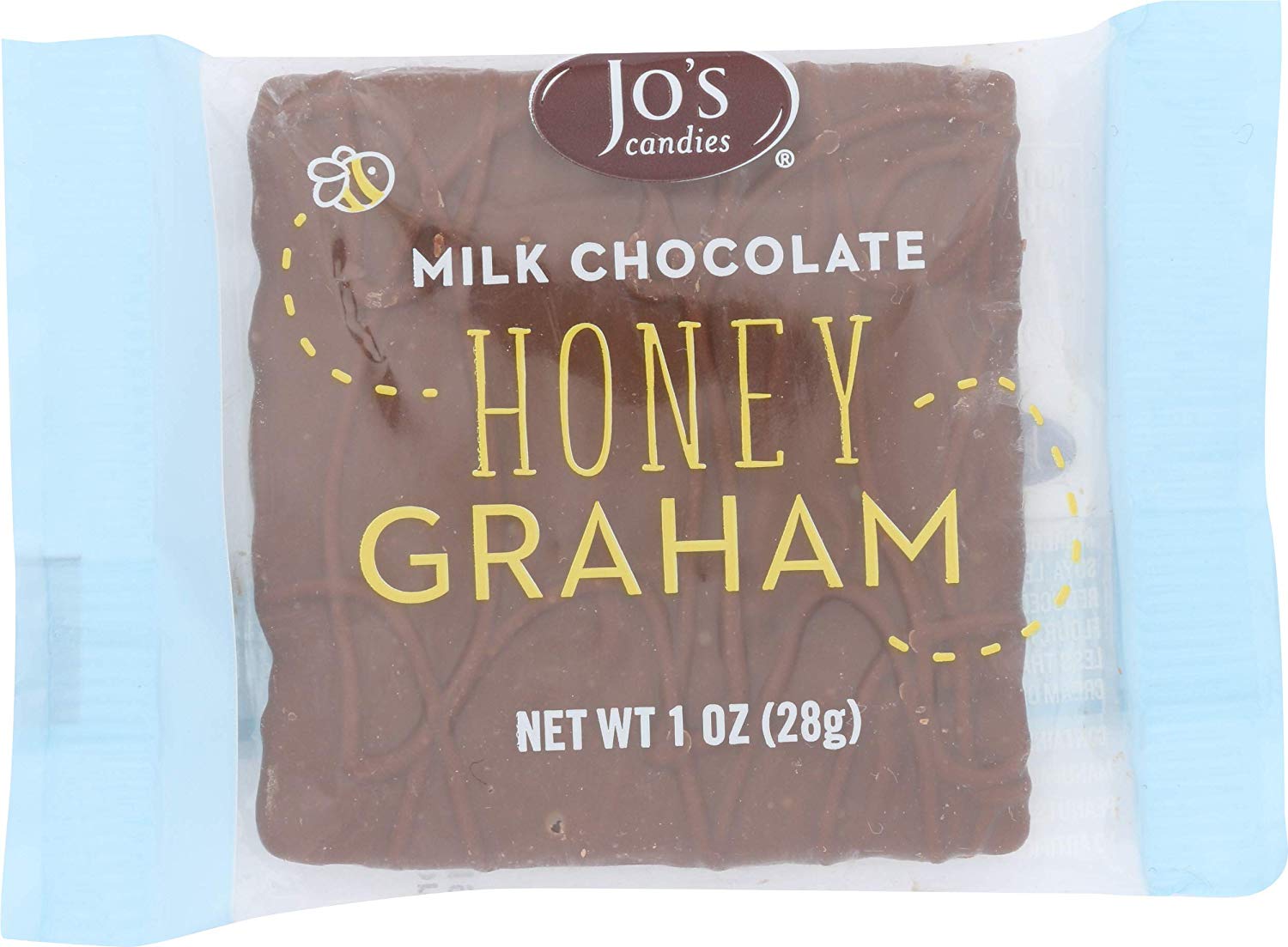 Jos Candies Milk Chocolate Honey Graham, 1 Oz