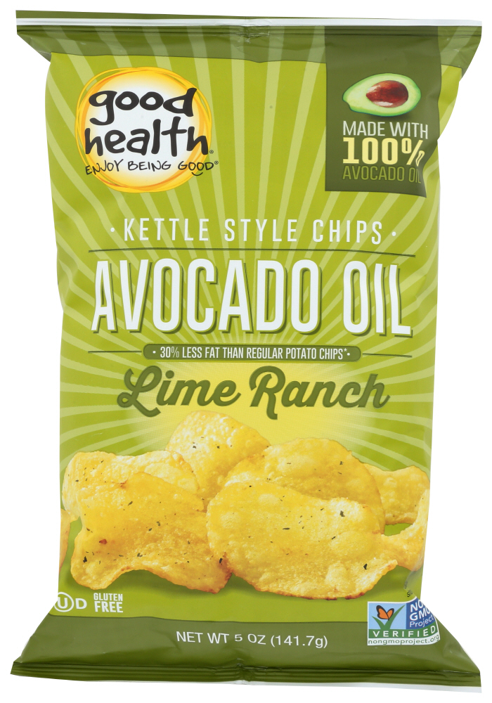 Good Health Inc. Kettle Style Avocado Oil Potato Chips Lime Ranch