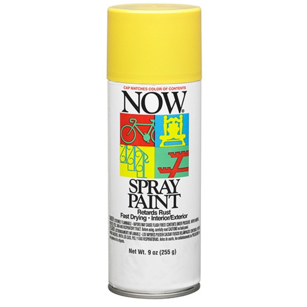 Now 9 Oz Sunshine Yellow Enamel Spray Paint