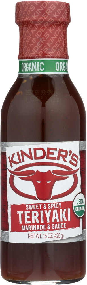 Kinder's Organic Red Teriyaki Marinade & Sauce 15 Oz