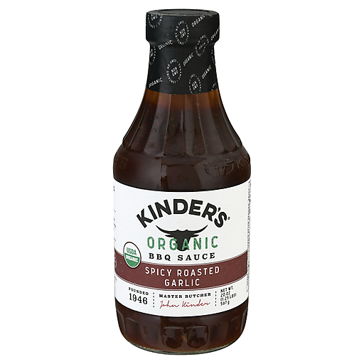 Kinder's Organic Spicy Roasted Garlic BBQ Sauce 20 Oz