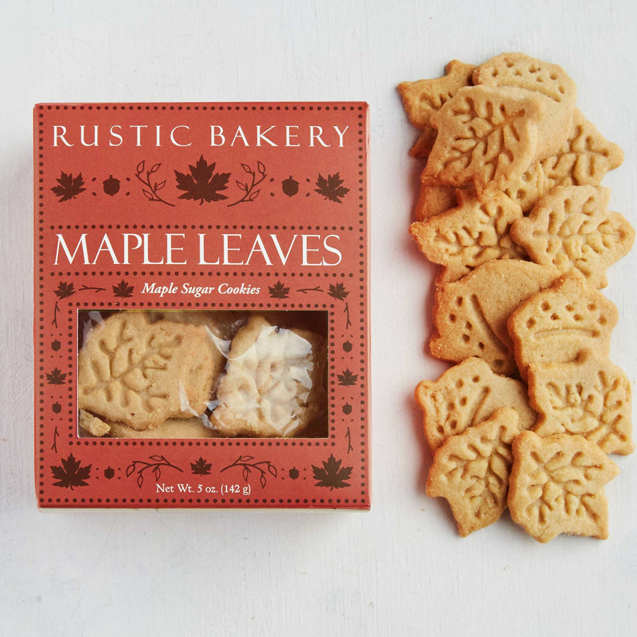 Rustic Bakery Maple Leaves Cookies, 5oz Box