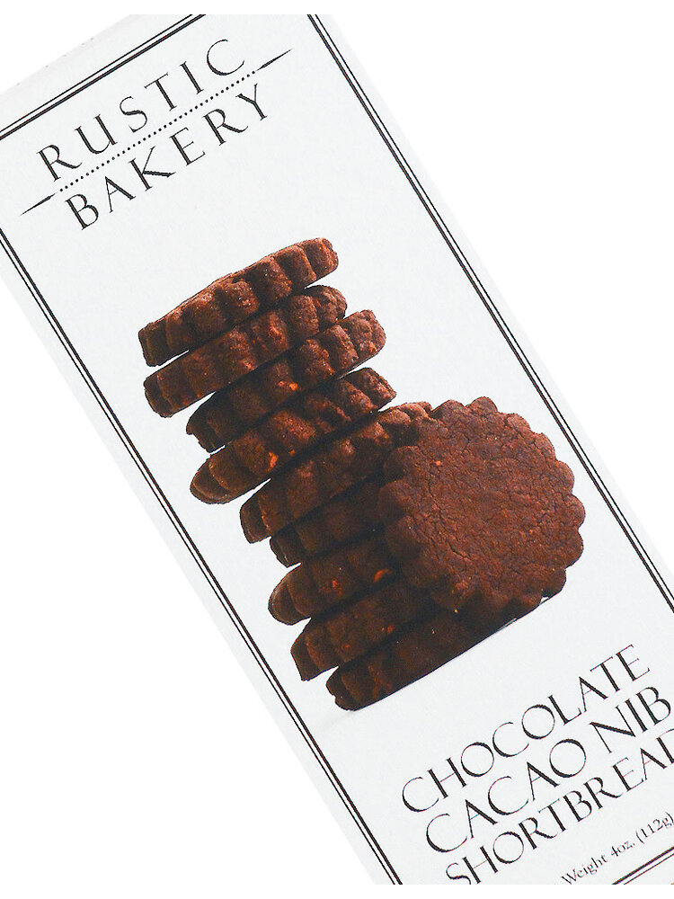 Rustic Bakery Chocolate Cacao Nib Shortbread - 4oz