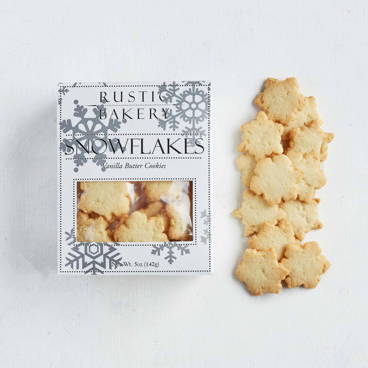 Rustic Bakery Snowflakes Butter Cookies 5OZ F