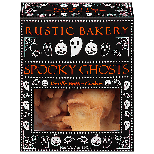 Rustic Bakery Spooky Ghosts Vanilla Butter Cookies 5 Oz