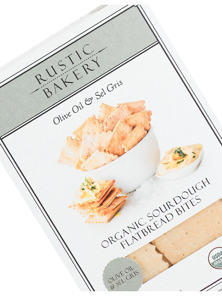 Rustic Bakery Olive Oil & Sel Gris Organic Flatbread Bites, 4 Oz