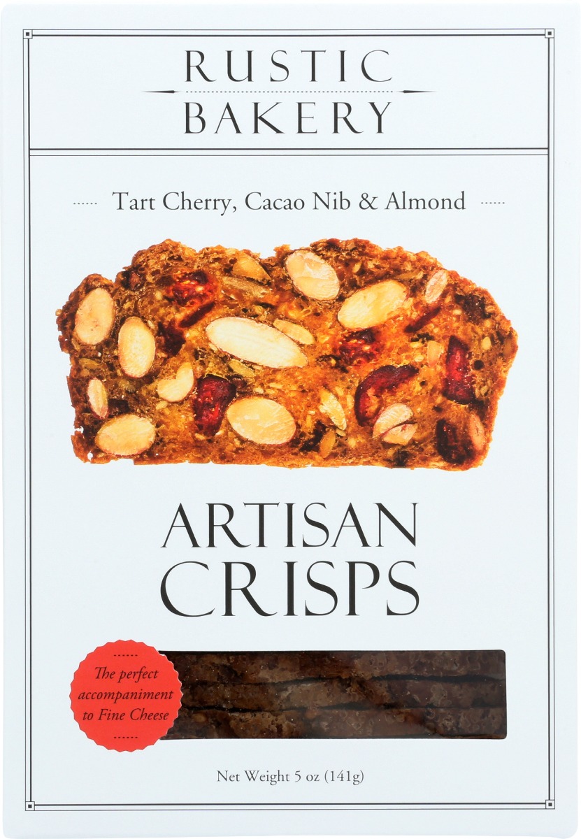 Rustic Bakery Tart Cherry, Cacao Nib & Almond Artisan Crisps