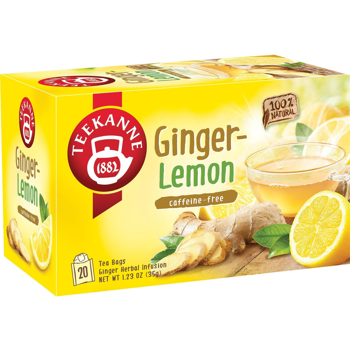 Teekanne Ginger Lemon Tea, 20 Tea Bags, 60g