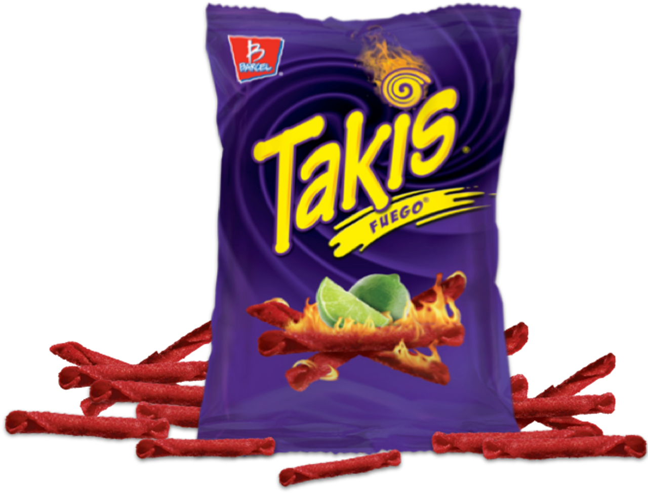 Takis Fuego 9.9 Oz Sharing Size Bag, Hot Chili Pepper & Lime Flavored Extreme Spicy Rolled Tortilla Chips