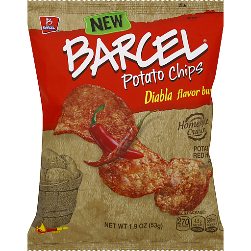 Barcel Potato Chips, Diabla Flavor Burst, Hot
