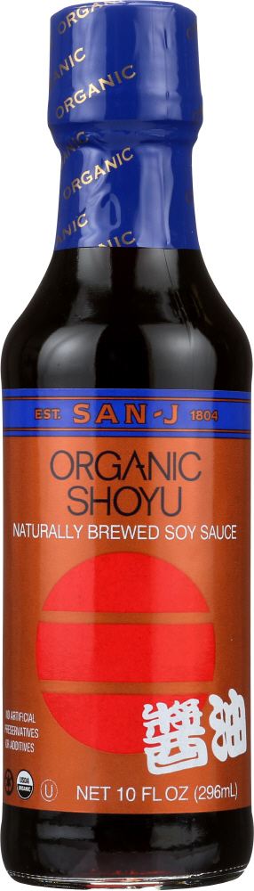 San-J Shoyu Soy Sauce - Organic - Case Of 6 - 10 Fl Oz
