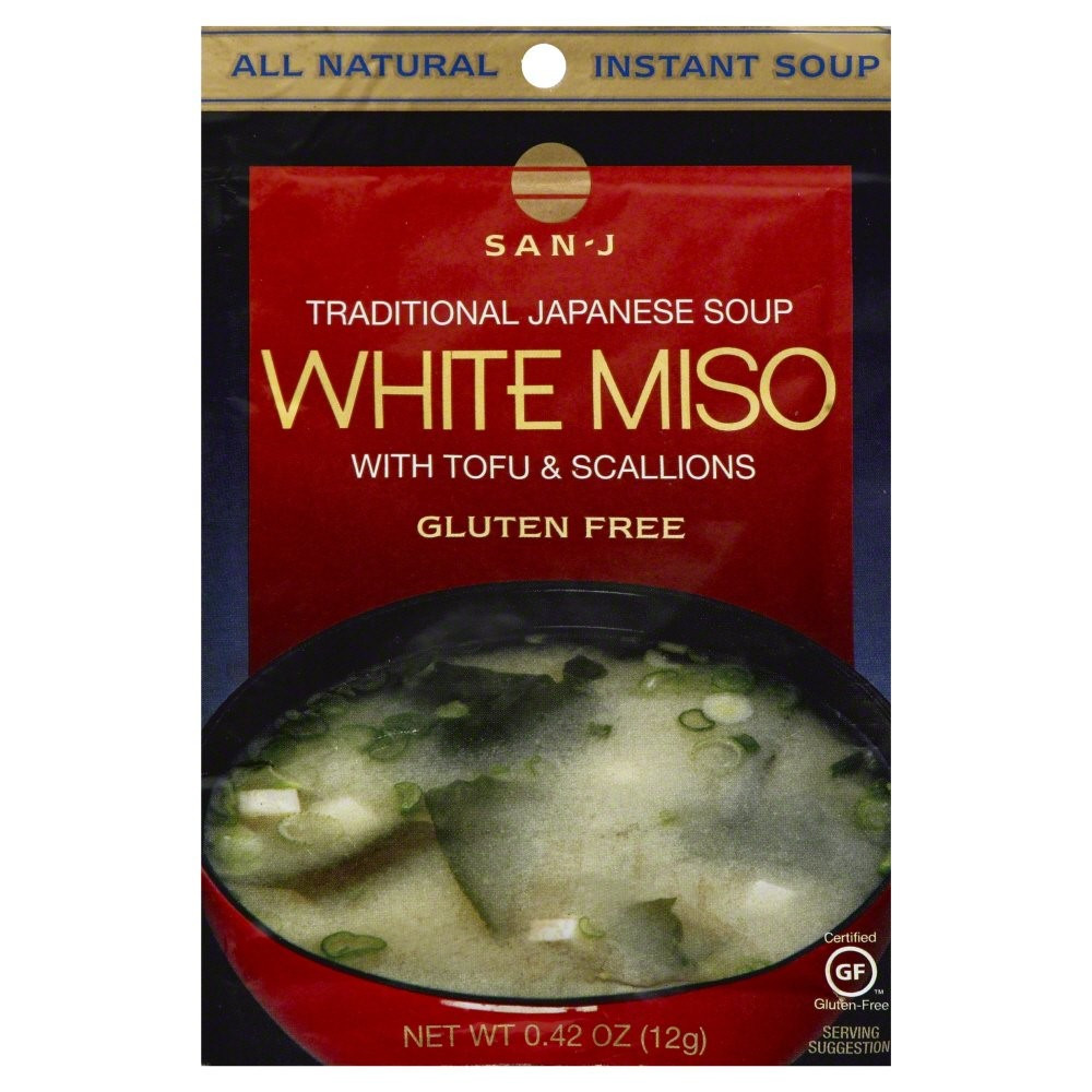 San-J Traditional Japanese Soup White Miso With Tofu & Scallions