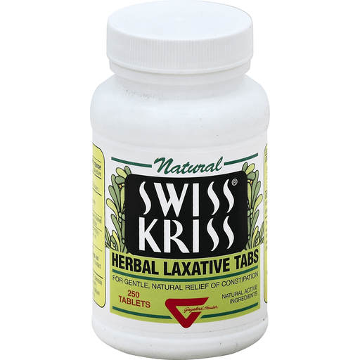 Swiss Kriss Modern Natural Products Herbal Laxative, 250 Tablets