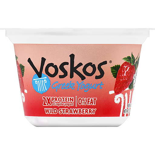 Voskos Greek Non Fat Yogurt Wild Strawberry