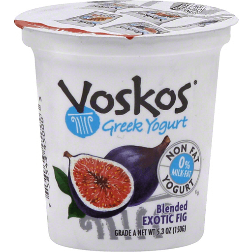 Voskos Yogurt, Greek, Blended Exotic Fig