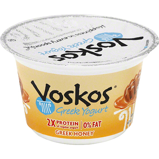 Voskos Yogurt, Greek, Non Fat, Greek Honey