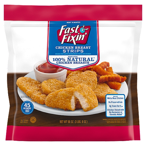 Fast Fixin' Chicken Breast, Strips 56 Oz