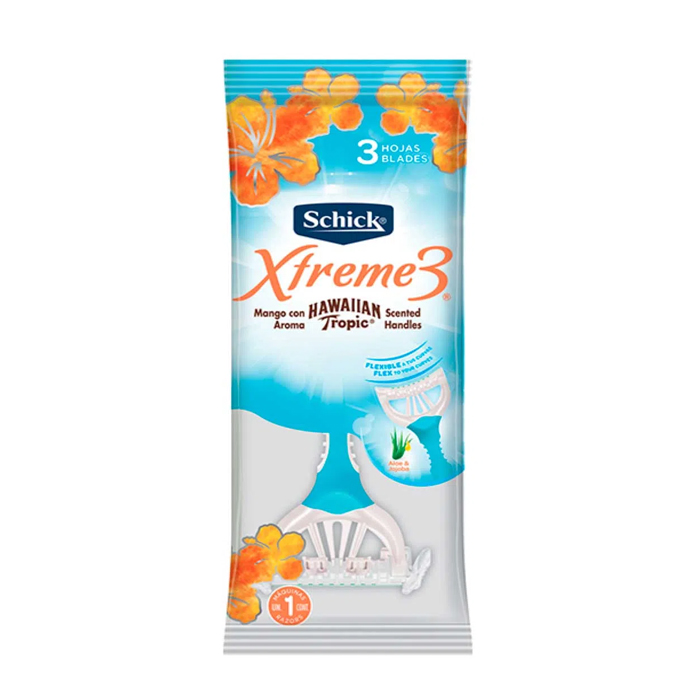 Schick Máquina De Afeitar Xtreme3 Hawaiian Tropic