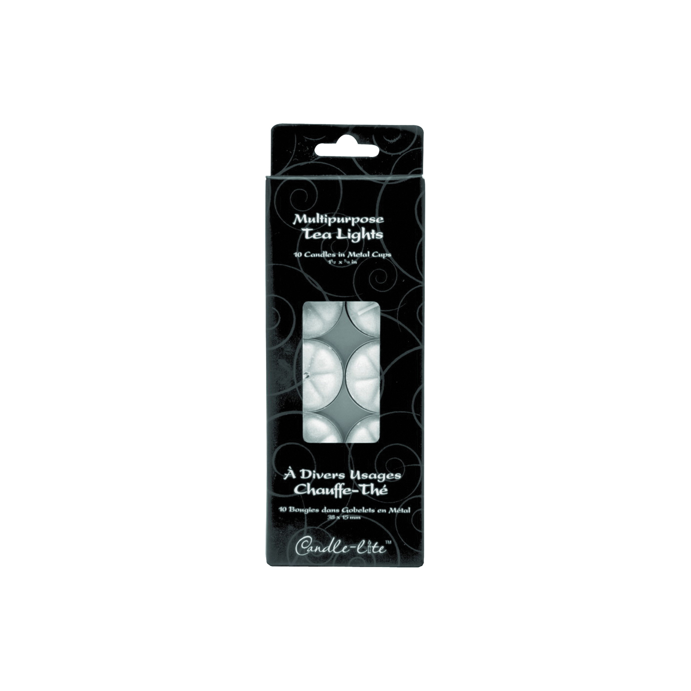Candle-Lite White Tea Light Candles Unscented