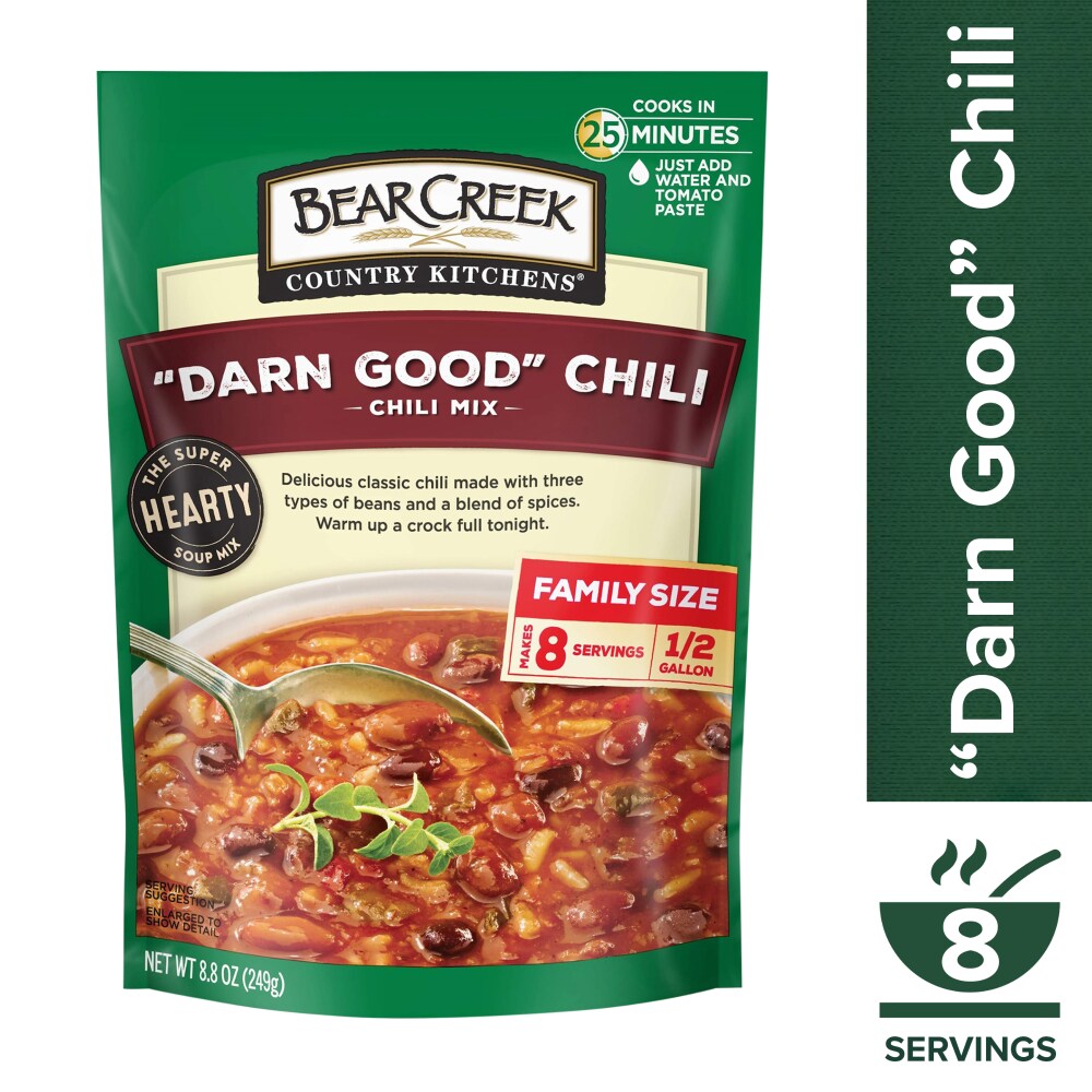 Bear Creek Country Kitchens Darn Good Chili Soup Mix, 9.8 OZ Pouch