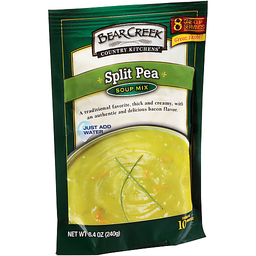 Bear Creek Country Kitchens Split Pea Soup Mix Family Size 8.4 Oz