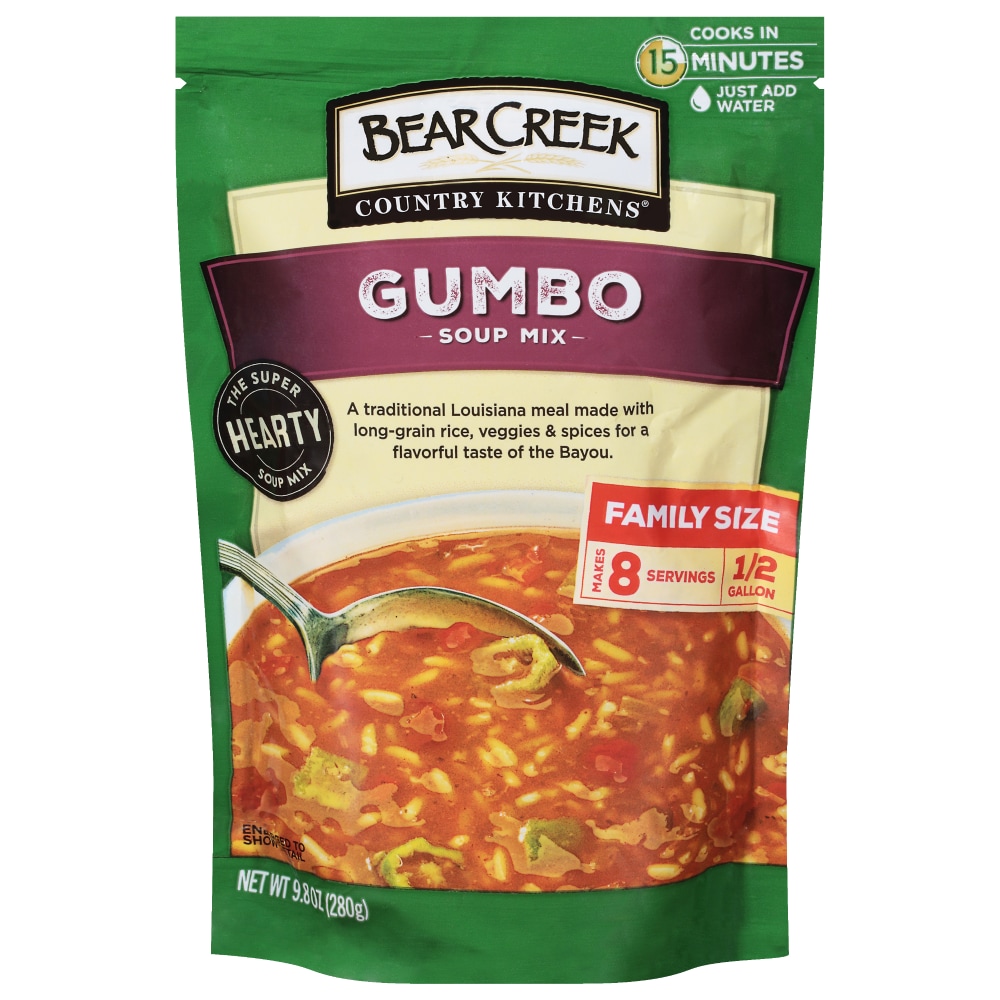 Bear Creek Country Kitchens Gumbo Soup Mix Family Size 9.8 Oz
