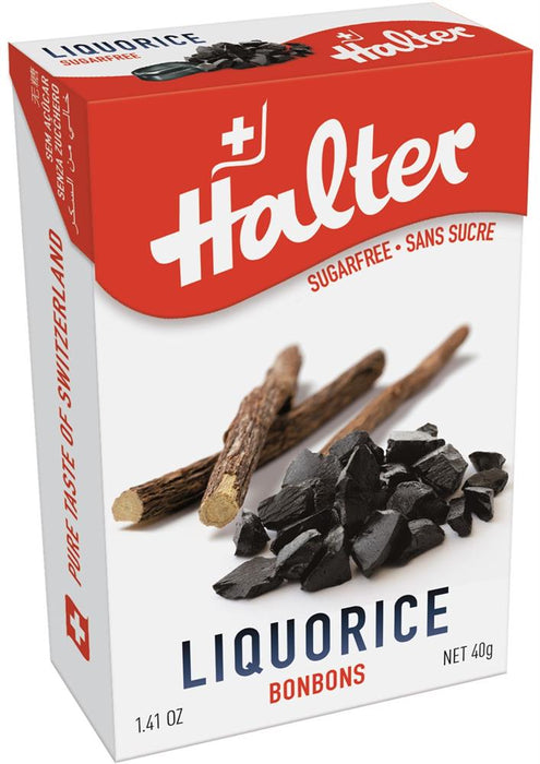 Halter Bonbons Liquorice 40g (Sold In Multiple Of 4)