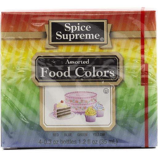 Spice Supreme Food Colors, Assorted