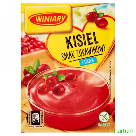 Winiary Kisiel Z Cukrem Smak Żurawinowy 77 G