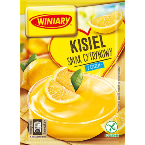 Winiary Lemon Flavoured Soft Jelly With Sugar 77g