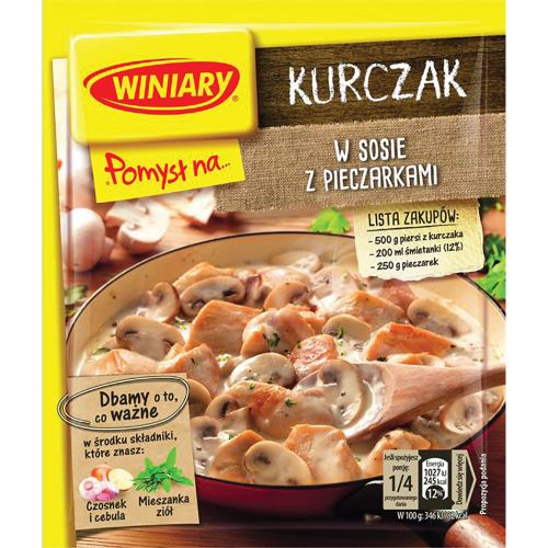 Winiary Pomysł Na Kurczaka Z Pieczarkami 32g