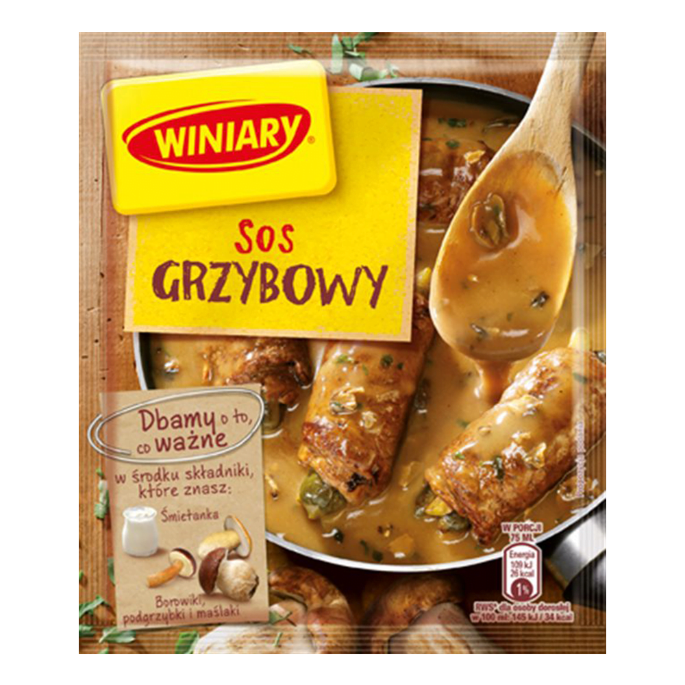 Winiary Sos “Na Kazdy Dzien” Grzybowy 28g – Mushroom Sauce