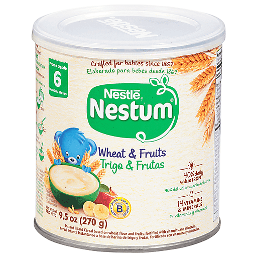 Nestum Cereal, Instant, Infant, Wheat & Fruits 9.5 Oz