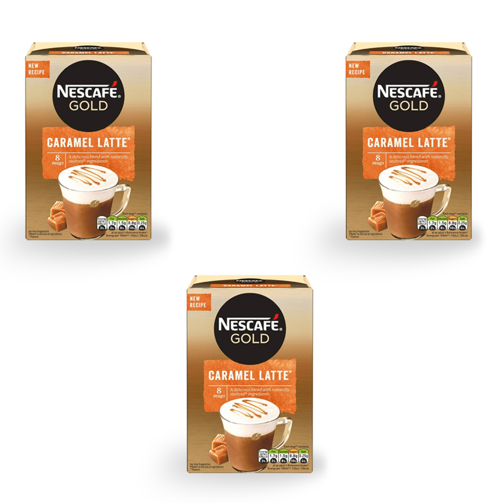 Nescafe Coffee – Gold Latte Caramel – 8 Sachets