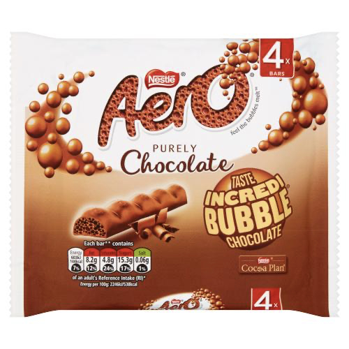 Nestle Aero Bubbly Milk Chocolate Bar Multipack 27g
