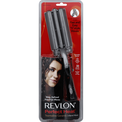 Revlon Perfect Heat 3-Barrel Waver, Tourmaline Ceramic