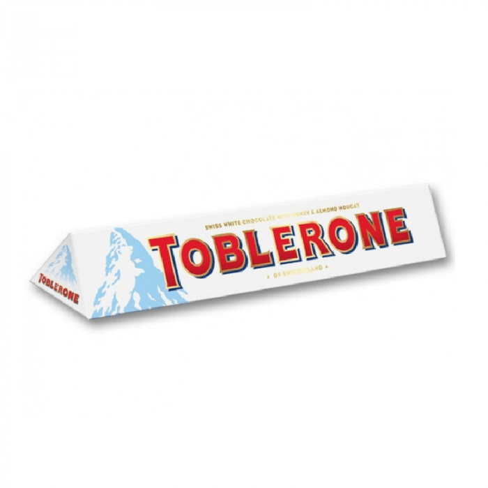 Toblerone Chocolate Swiss White Honey Almond Nougat Bar