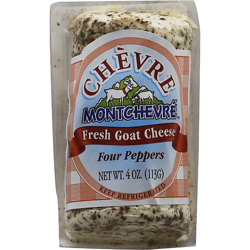 Chevre Montchevre Goat Cheese, Fresh, Four Peppers