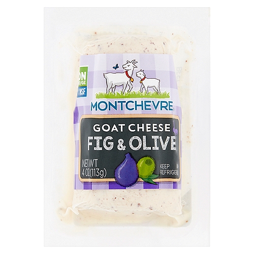 Chevre Montchevre Goat Cheese, Fresh, Fig & Olive