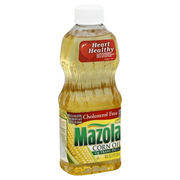 Mazola 100% Pure Corn Oil 16 Fl. Oz. Plastic Bottle