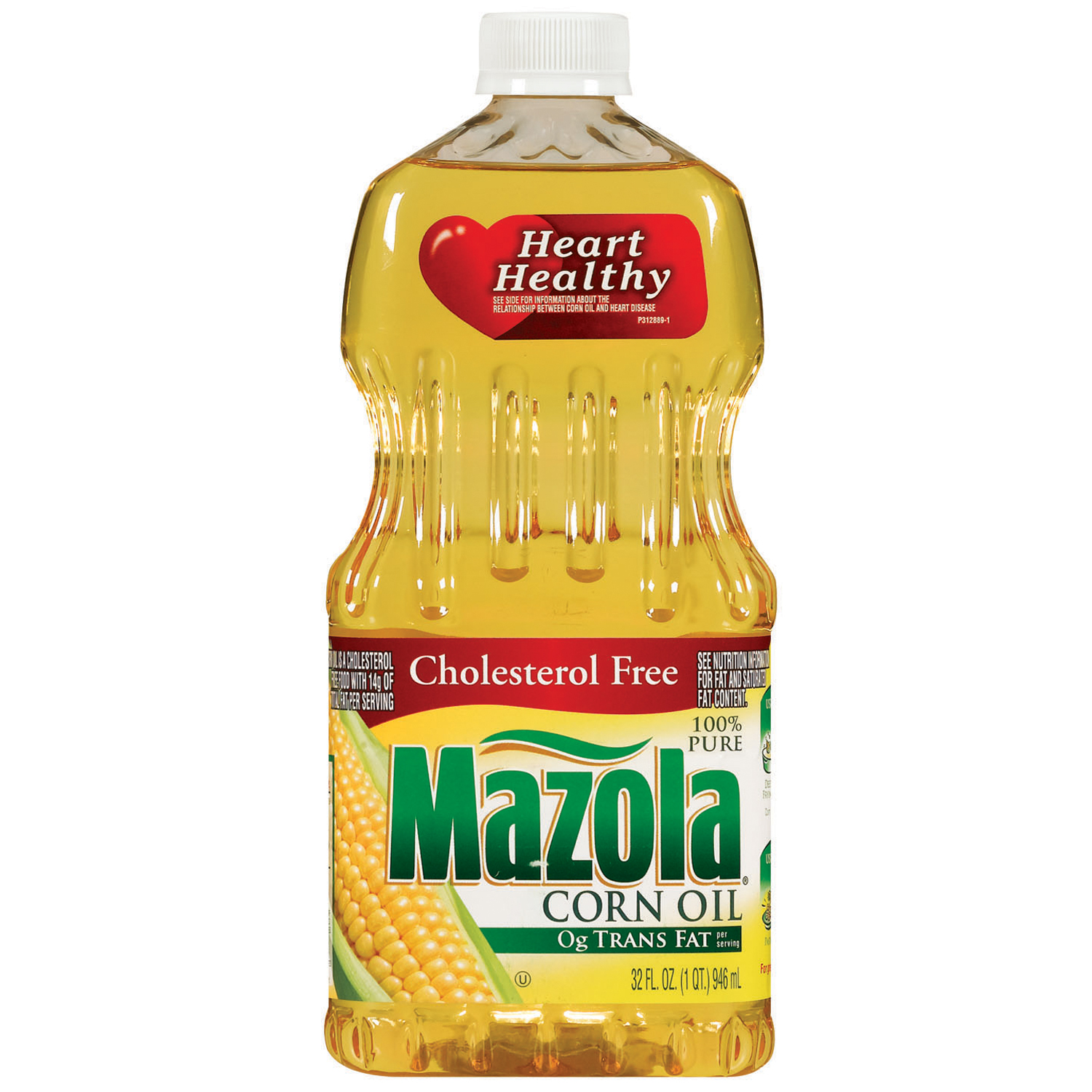 Heart Healthy Corn Oil, Cholesterol Free, 100% Pure 32 Fl Oz