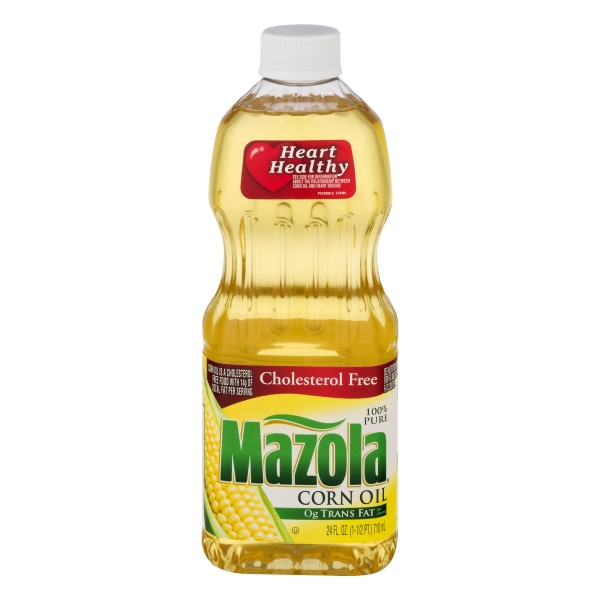 Mazola 100% Pure Cholesterol Free Corn Oil 24 Oz