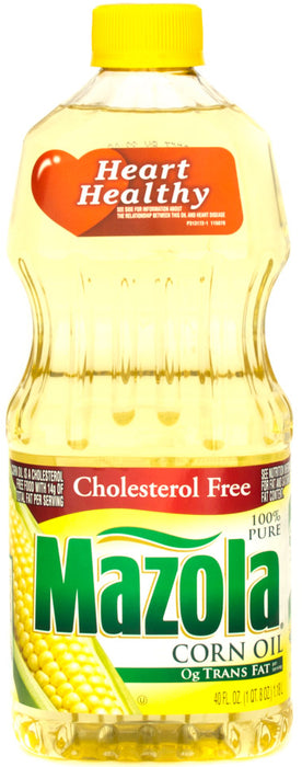 Mazola Con Oil, 100% Pure, Cholesterol Free, 40 Oz