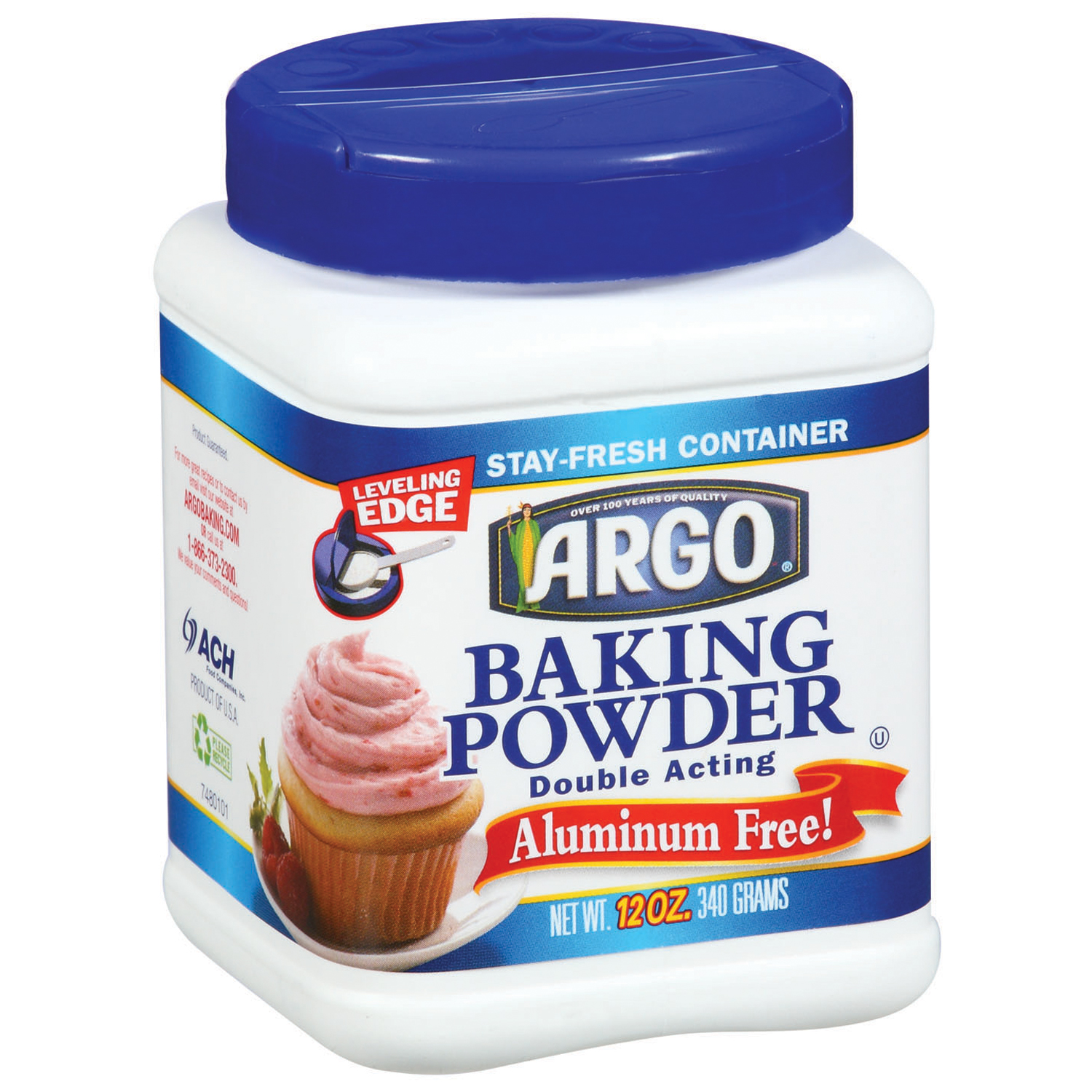 Argo Double Acting Baking Powder 12 Oz. Canister